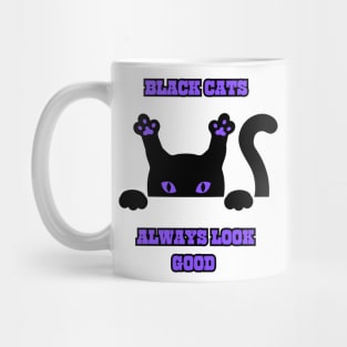 black cat always look good classic Mug